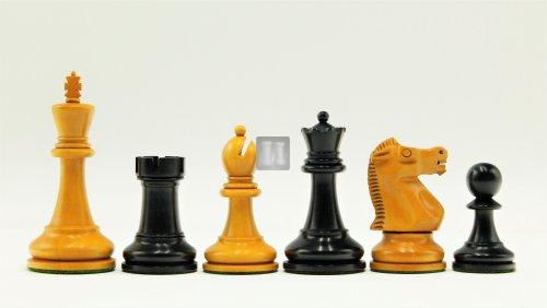 Wood chess set "Reykjavik" high quality Boxwood - king mm 96