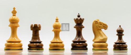 Wood chess set "Taj Mahal" - King mm 100