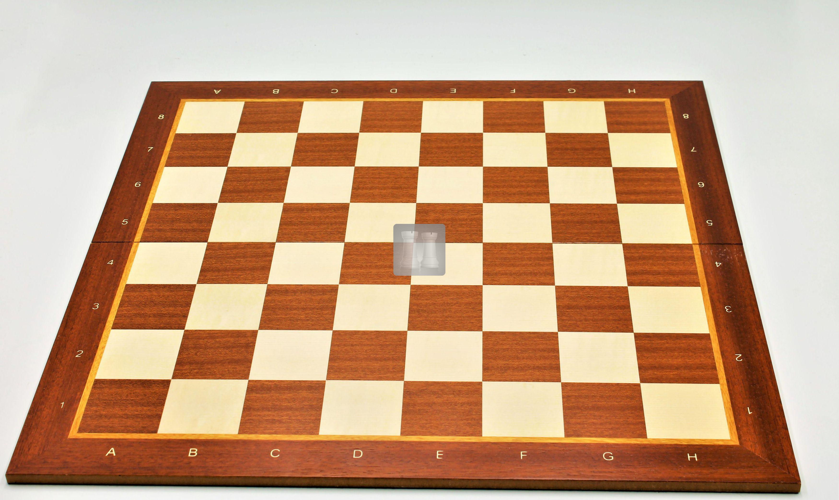 Elegante a Scacchi gioco degli scacchi 60 x 60 cm scolpito a mano scolpito in legno NUOVO 