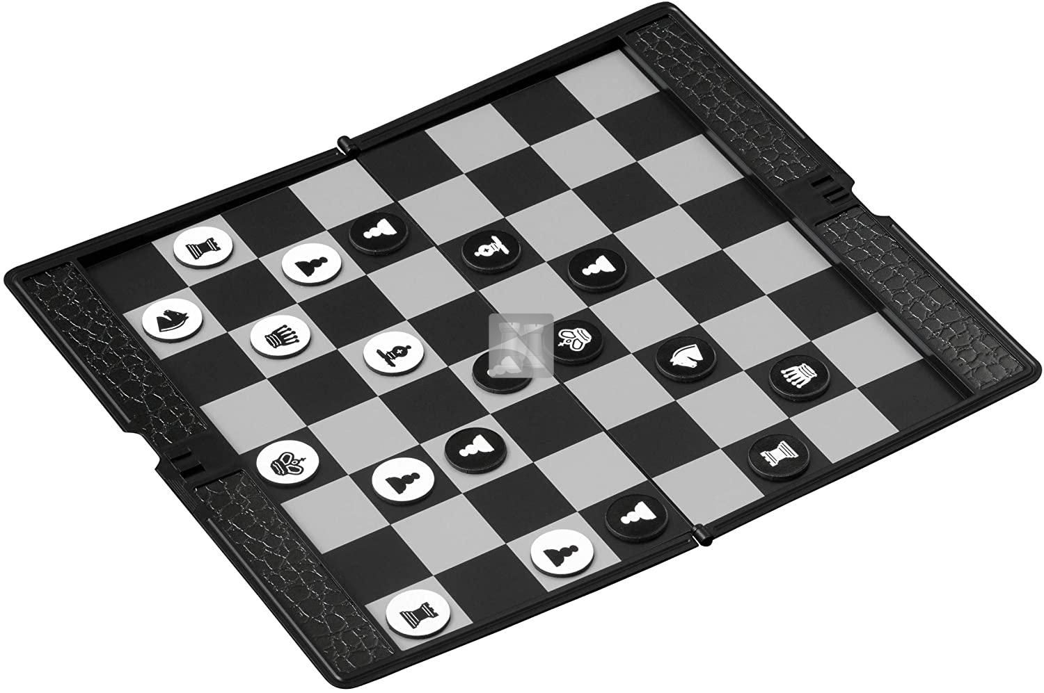 Scacchi classici Staunton in legno laccato lucido bianco e nero