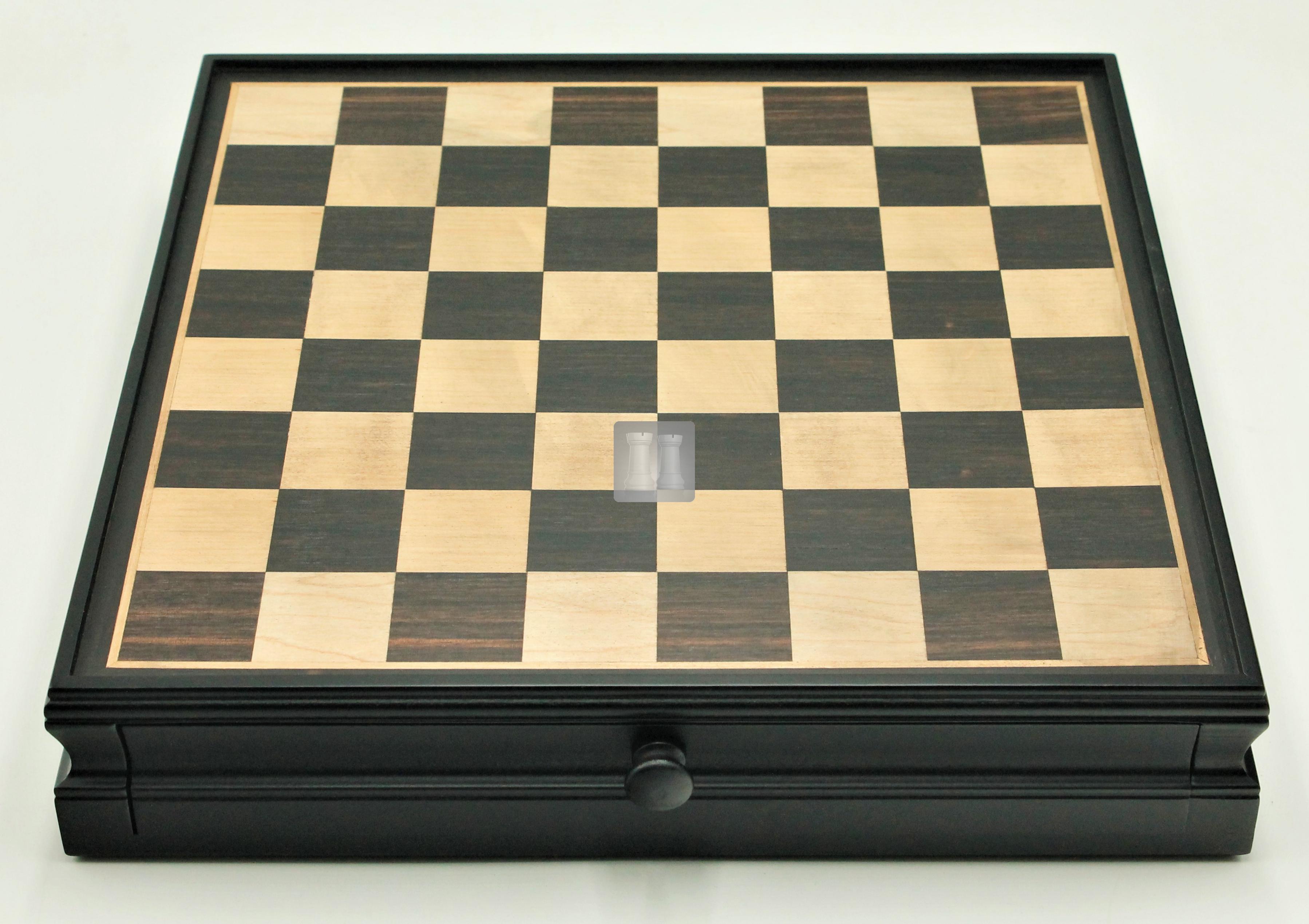 set da gioco di scacchi in legno premium pieghevole di stonkraft con pezzi magnetici fatti a mano (cassetto 12 x 12 non pieghevole
