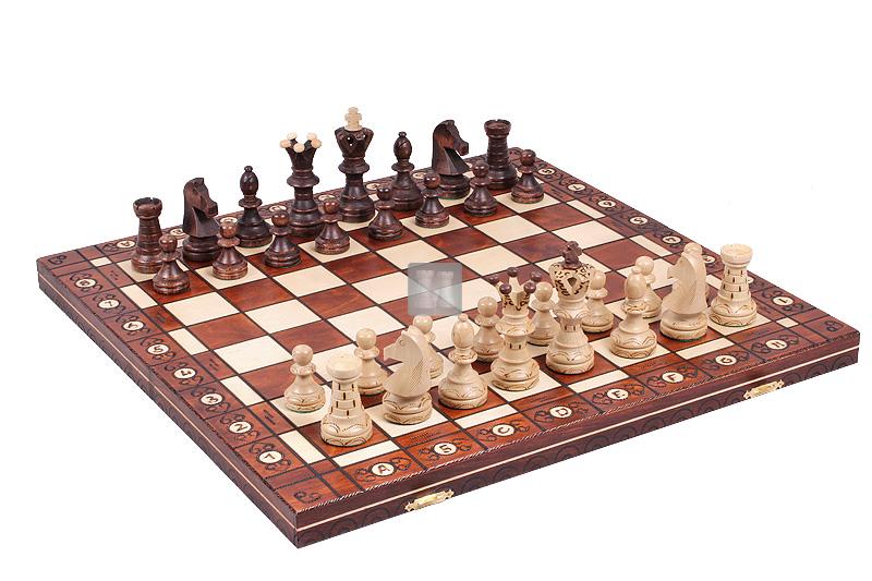 Scacchi; molto bella partita a scacchi in legno scacchiera 48 x 48 cm VERDE 