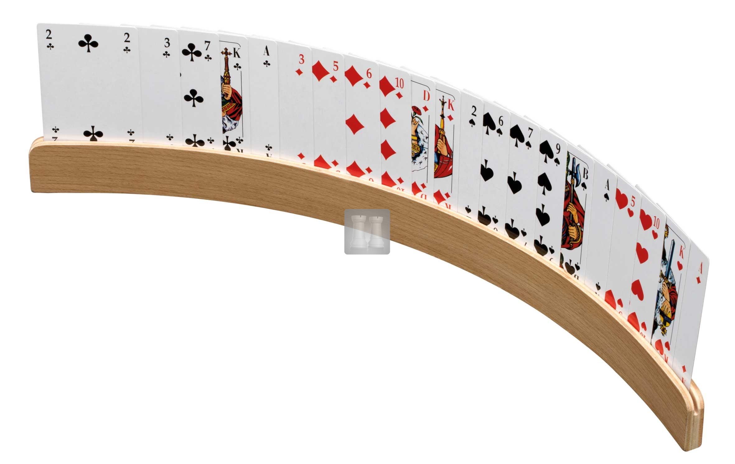 Carte da gioco Poker con porta carte in legno