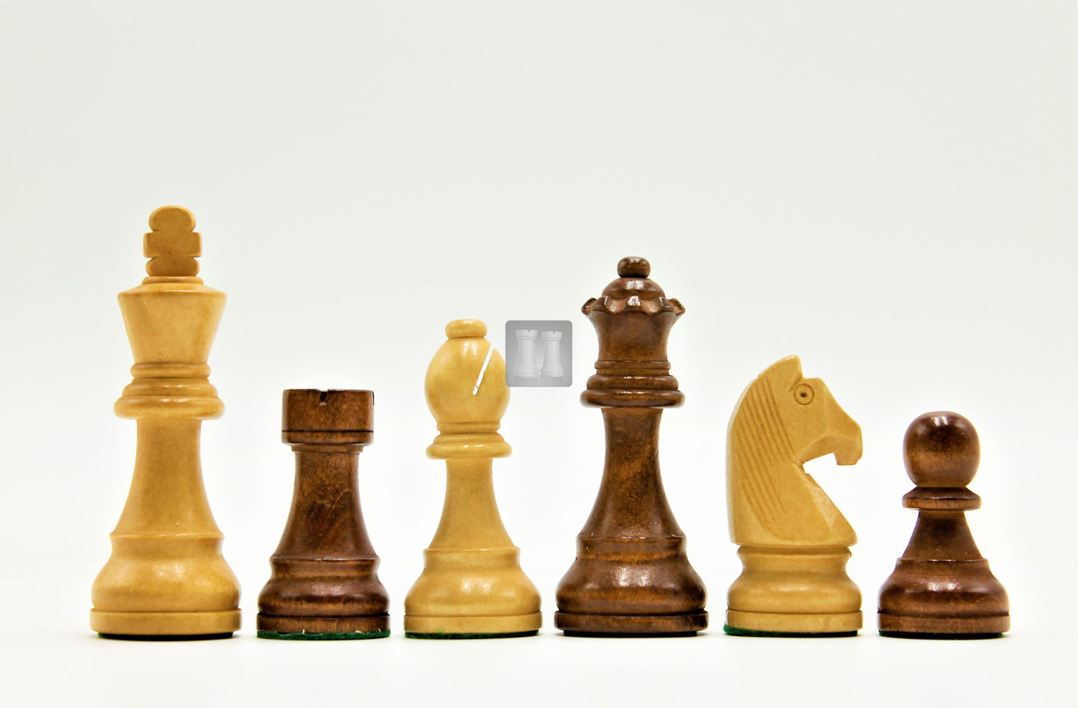 Scacchi in bossoacacia Staunton Re mm 95