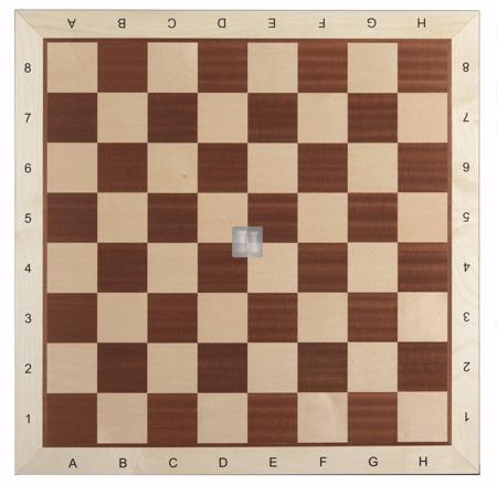 Scacchiera In Acero Stampato Weible – Larghezza 52 Cm Con Numeri E Lettere – Campo Scacchi Professionale