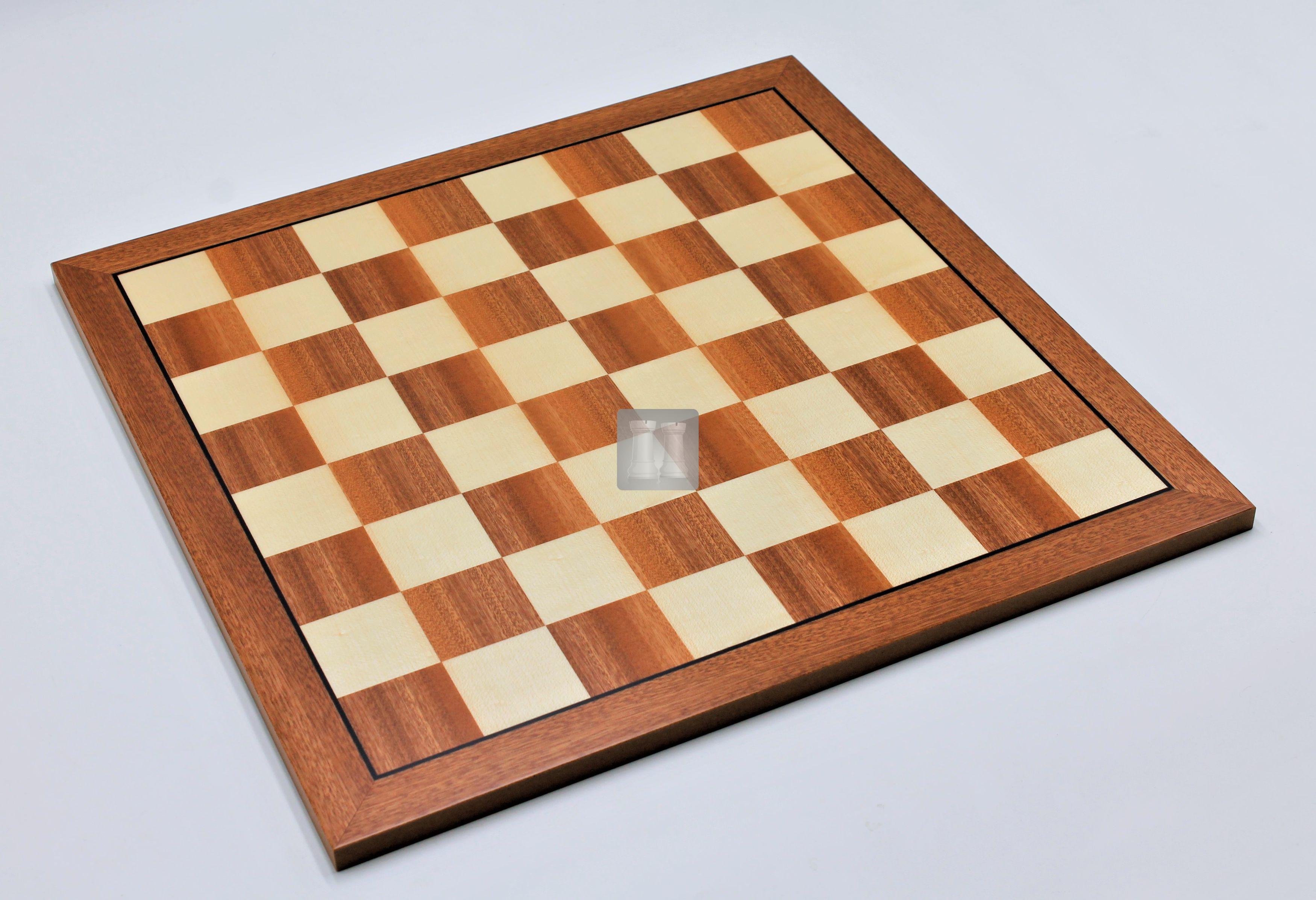 Scacchiera Torneo 55 Mm – Royal Chess Mall, Palissandro E Acero, Con Notazioni - 4