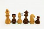Classic Staunton Pezzi Degli Scacchi, Altezza Re 97 Mm, Marrone E Legno, 32 Pezzi, Fatti In Germania